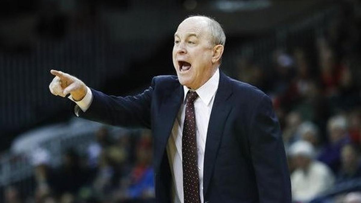 Mississippi State head coach Ben Howland directs his players from the bench in the first half of a 66-50 loss to Cincinnati in an NCAA college basketball game on Tuesday, Dec. 12, 2017, in Highland Heights, Ohio.